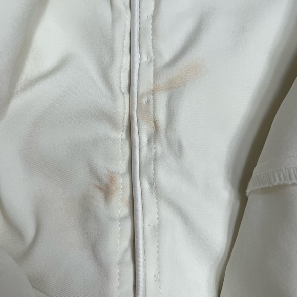 JS Collections embroidered/beaded evening or special occasion jacket Ivory Sz 10 - Picture 14 of 15